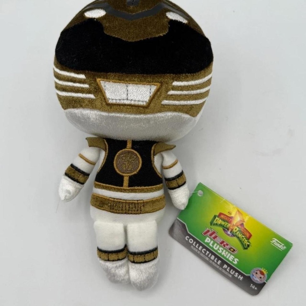 Power Rangers White Ranger plush with black and gold accentsBrand‎ new with tags